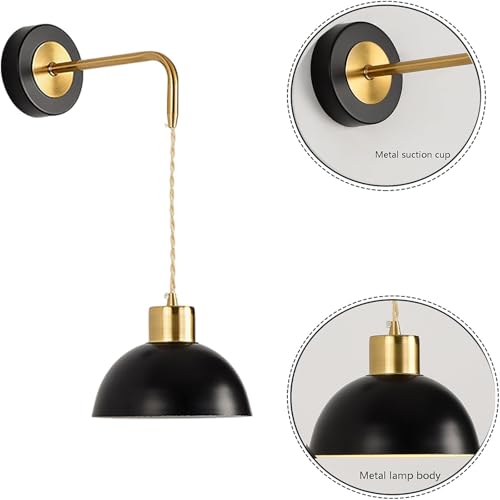 Lámpara de Pared con Pilas E27 Evita Obras Regulable con Pantalla Cristal 5