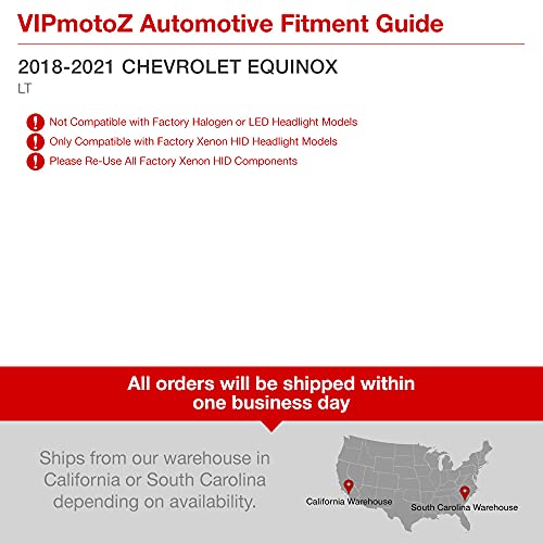 Vipmotoz Passenger Side Oe-Style Right Projector Headlight Assembly Replacement For 2018-2021 Chevy Equinox Xenon Hid Lt Model #TOP5