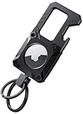 Effective and Secure: This keychain is compatible with Airtag, works perfect for keep track of items that could dissapear when traveling or even at home, makes finding items easier. It's a simple yet effective way to secure your AirTag without compro...