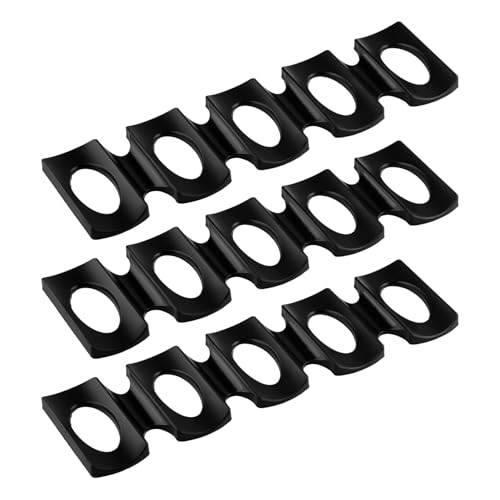 Tabanzhe 3 Pcs Refrigerator Bottle Holder-Stackable Wine Bottle Rack Collapsible Non-Slip Silicone Fridge Bottles Organizer for Kitchen,Countertop and Cabinet