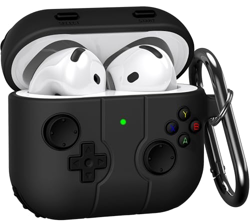 CAGOS AirPods 4P[X 2024 4pJo[ GA[|bY4  ق4 VRf 3D  Q[fUC یJo[   Jrit LEDCg CX[dΉ TPU LYh~ ϏՌ 