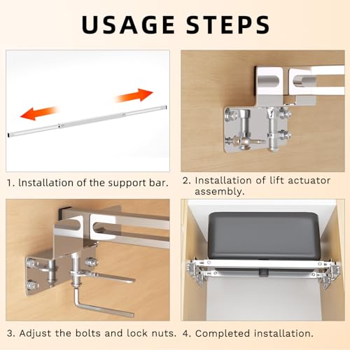 image for RDCMKL Adjustable Undermount Sink Brackets, Stainless Steel Undermount