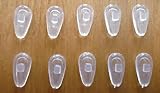 5 Pairs 10 Pcs Soft Eyeglasses Nose Pads Push in No Screw Silicone Comfort Air Chamber Cushion Anti Slip Nose Pieces for Glasses Replacement Parts