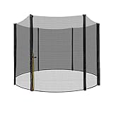 Trampolinnetz - Durchmesser: Ø244-250cm, Das Ersatznetz passt auf einen Ø244-250cm Trampolinrahmen mit 6 Stangen. (Enthält keine Stangen oder Stangenkappen.)