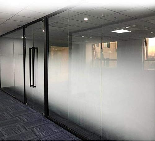 Sunice 60"x40" One-Way Gradient Window Film Self-Adhesive Semi-Privacy Glass Tint Vinyl White Dots Film for Home Office Bathroom