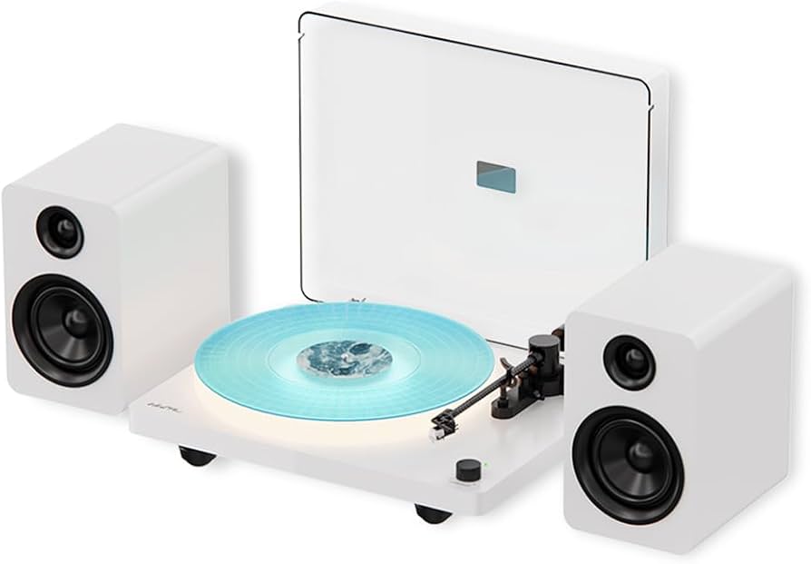 Amazon.co.jp: WhatPlus X3 レコードプレーヤー 内蔵LEDライト & 外部