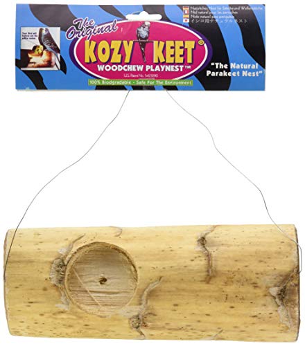 Wesco Pet Kozy Keet Woodchew Playnest Holistic Parakeet Nest - Image 3
