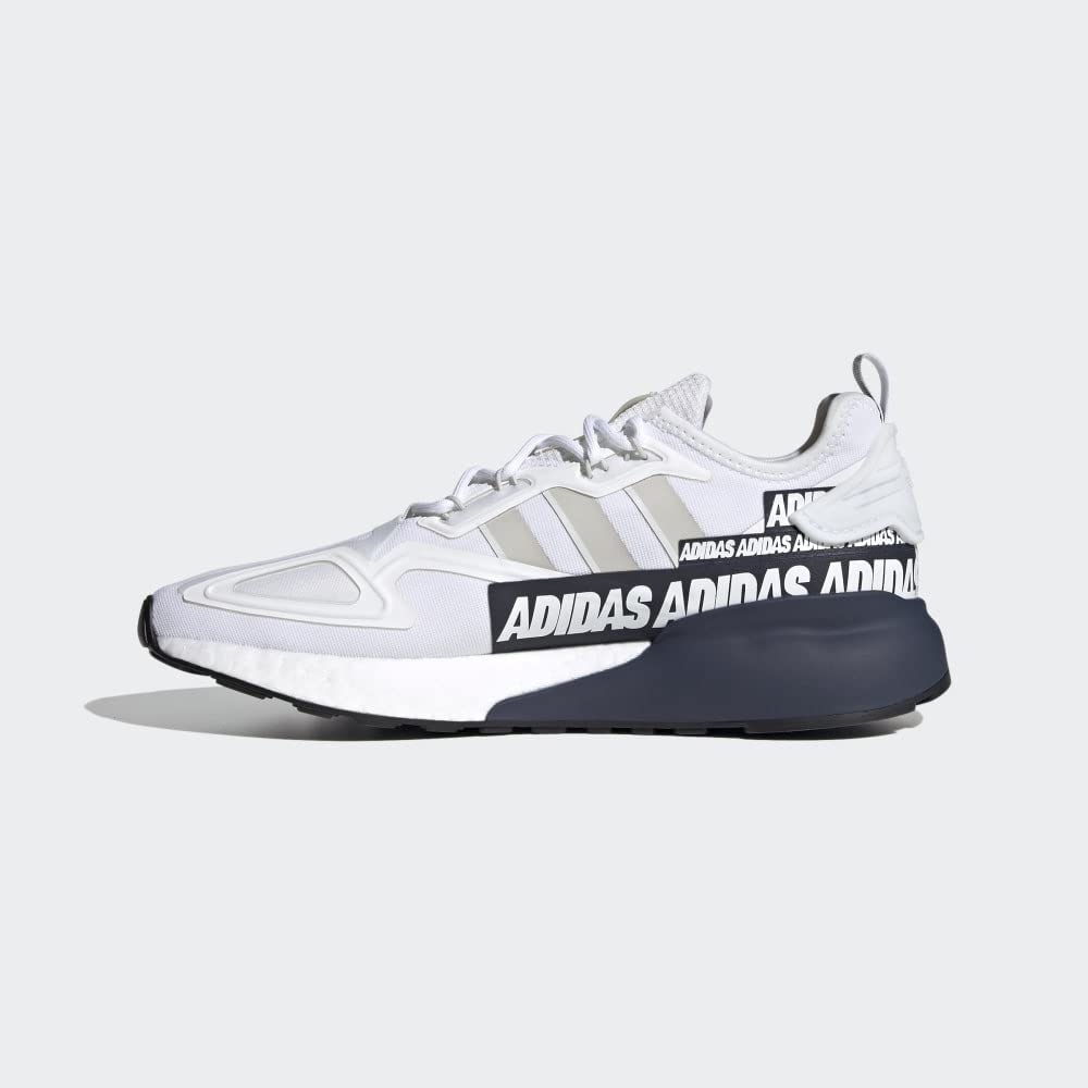 【na_.2oo】 adidas ZX 2K Boost Shoe - Men's Casual White/Grey/Colle | B2B