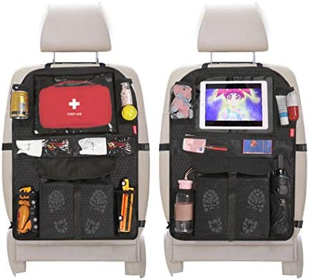 Acomon Car Kick Mats Back Seat, Auto Seat Back Protector Universal Car Organiser Backseat Cover Kids Kick Mats for Car Back Seats from Stains and Damage (2 Pack)