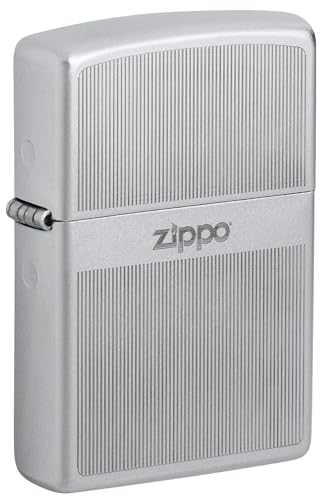 Encendedor Zippo Diseño Grabado Satinado Cromado miniatura 1