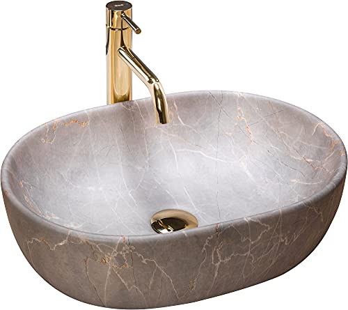 Rea LAVABO DA APPOGGIO LARA BEIGE Lavabo Bagno 485...