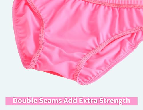 Image of Snowheart Girls Rash Guard Sets Long Sleeves Swimsuit 2 Pieces Tankini Bathing Suit Swimwear for Girls 3-12 Years