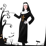 Conveniente da Portare: Grazie al design pieghevole e portatile, questo costume da suora assicura un trasporto e riposo facili, consentendo di portarlo a feste, convention o celebrazioni improvvisate mantenendo sempre condizioni perfette senza sforzo aggiuntivo