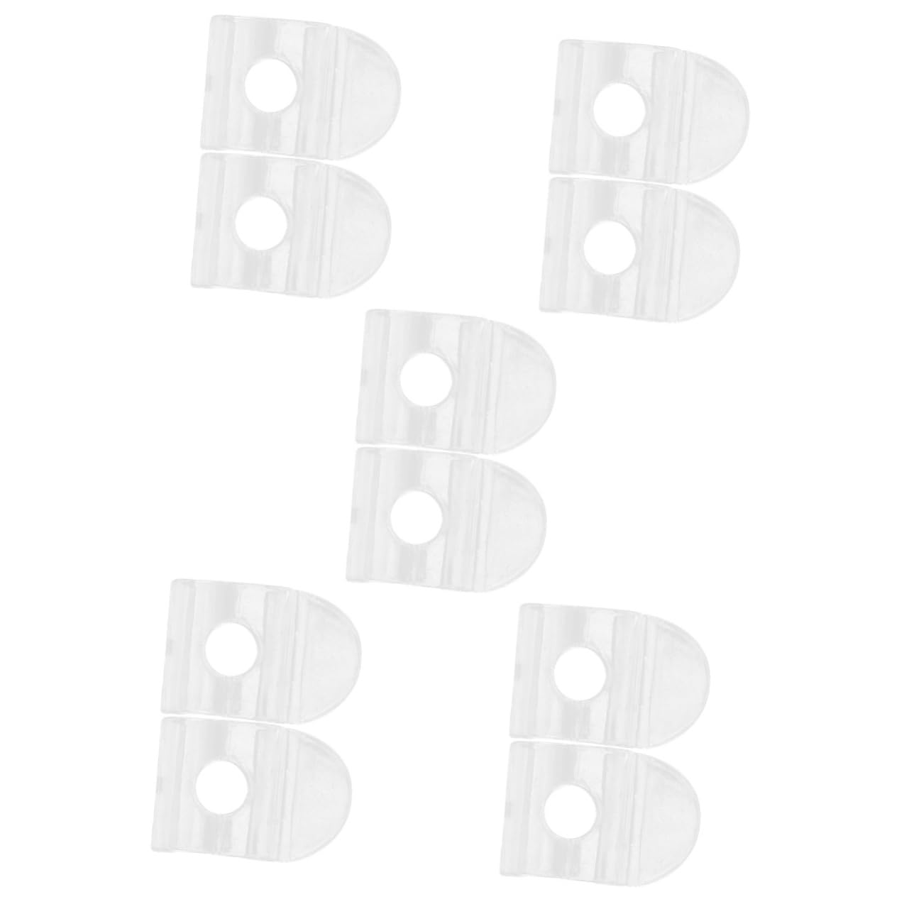 Clips transparentes STOBAZA para sujetadores de valance de cortinas, pack de 10 piezas