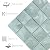 Tenedos HTC290 Azure Haven Square Glass Mosaic Tile – 12x12 Glossy Blue Tile Sheet for Kitchen Backsplash, Bathroom, Shower Wall & Accent Decor (1 Sheet)