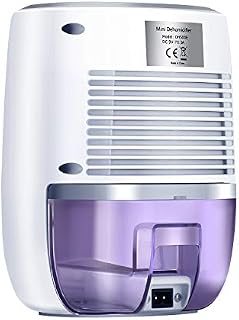 COSVII Small Dehumidifier Portable Mini Dehumidifier with 500ml Water Tank and Auto Shut-Off
