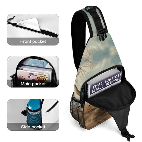 Bolso tipo sling Resting Elephant para hombro y pecho miniatura 4
