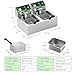 10L+10L (10.57QT+10.57QT) Dual Electric Fryer with 2 Baskets - 3400W Stainless Steel, One-Touch Switch & Temp Control, Commercial Countertop Frye
