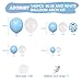 Blue and White Balloon Arch Kit, ADOINBY 140Pcs Pastel Light Blue and White Balloon Garland kit, 18 12 10 5 Inch Different Size Balloons for Baby Shower Birthday Gender Reveal Anniversary Decorations