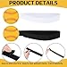 Rotatingpals 4 Pcs Softball Pitching Training Aids Pitching Training Belt Circumference Pitching Bands Tools Training Equipment Pitching Leg Strap for Pitching Mechanics(Black，White)