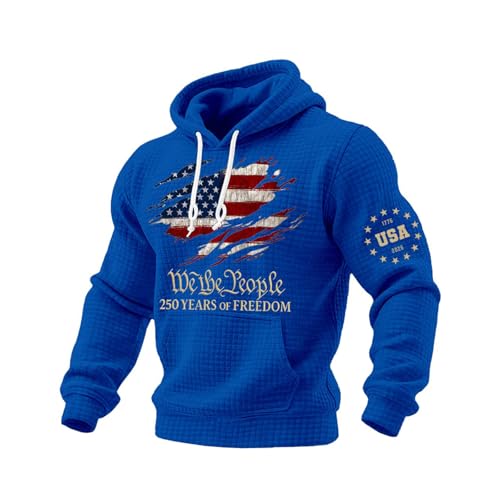 Pull-over Freedom patriotique en molleton pour homme en tailles L à XXXL