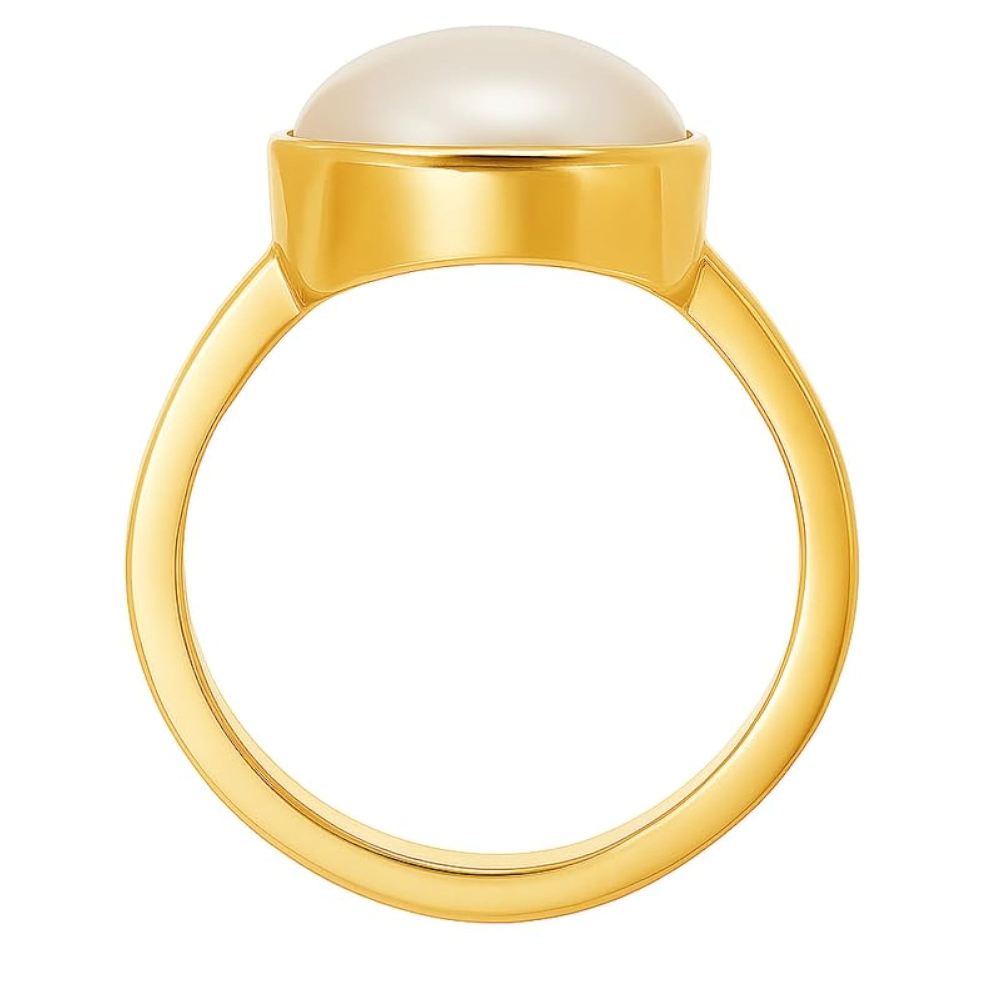 15.50 Ct Handcrafted Moti Pearl Adjustable Ring, Confidence