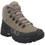 CMP DHENIEB Men’s Waterproof Hiking Boots – Durable Leather Trail Boots with Ankle Support, Cushioned Comfort & All-Terrain Grip (U862 GREY, US Footwear Size System, Adult, Men, Numeric, Medium, 10.5)