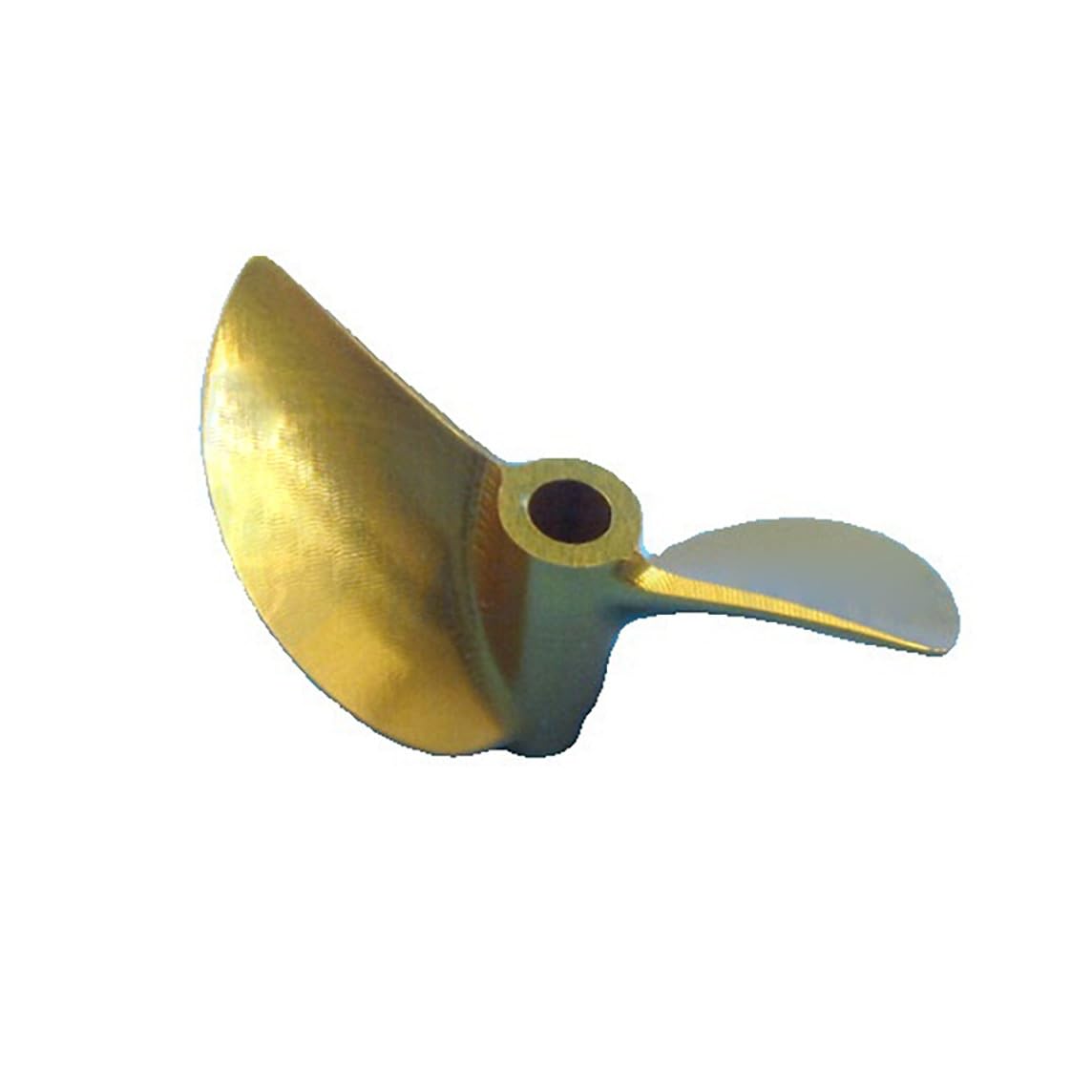 Paar CNC-Aluminium-Propeller 7075 Für RC-Boote – Hochgeschwindigkeits-Helix CW/CCW – Schritt 1.6 Gold – Wellenlöcher 4mm/4.76mm(4.76mm,46mm)