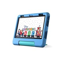 Amazon Fire HD 8 Kids tablet, ages 3-7. Top-selling 8\" kids tablet on Amazon - 2023. Ad-free content with parental controls included, 13-hr battery, 32 GB, Blue
