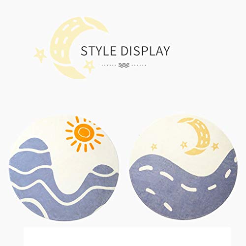 Ronde Vloerkleden Nursery Style Kids Baby Room Childrens Oppervlakte Deken Mat Ronde Soft Floor Play Mat for jongens en meisjes slaapkamer en een speelkamer for Decor van het Huis Tapijt, 2 kleuren - Afbeelding 8