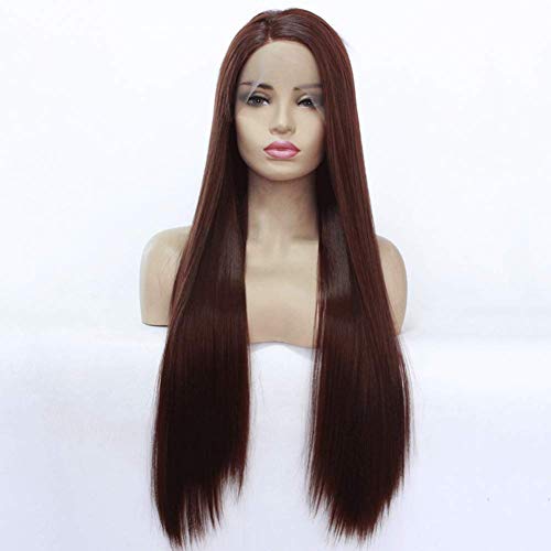 Preisvergleich Produktbild LinkLvoe Vordere SpitzeperüCke,Damen PerüCke, Lange Glatte Haare Gradienten Schmutzig PerüCke PerüCke FüR Rollenspiel Alltagskleid