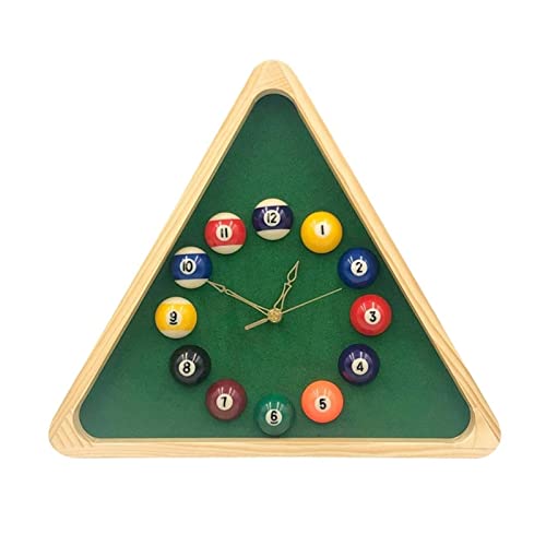Horloge à quartz de billard 13 pouces en bois pour créer une ambiance bistrot