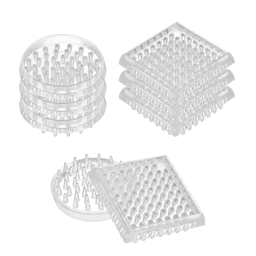 Protections de moquette carrées et rondes en résine transparente durable