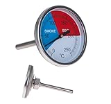 Przydasie Edelstahl Grillthermometer – Sofortige Temperaturanzeige, Analog, Bimetall, Hohe Präzision, Perfekt für BBQ, Fleisch, Ofen und Grill – zum Räuchern Kochen, bis 300°C, Grillofen Thermometer
