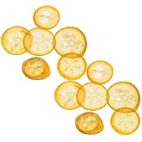 Beavorty 12 Rodajas de Naranja Seca Prensada para Manualidades DIY, Naranja Casera Natural, Material Decorativo para Arte, Joyería y Decoración, Pack de 12 Piezas