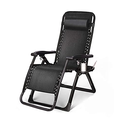 Sedie Reclinabili Pieghevoli, Sedie a Gravità Zero, Sedie a Sdraio, Lettino, Sedie a Sdraio, Super Larghezza 65 CM, Campeggio da Giardino con Patio sulla Spiaggia (Color : 1) Happy