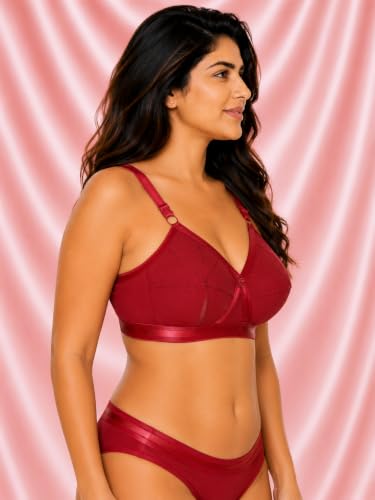 Image of SONA Perfecto Plus Size Cotton Full Coverage Bra for Women Heavy Bust