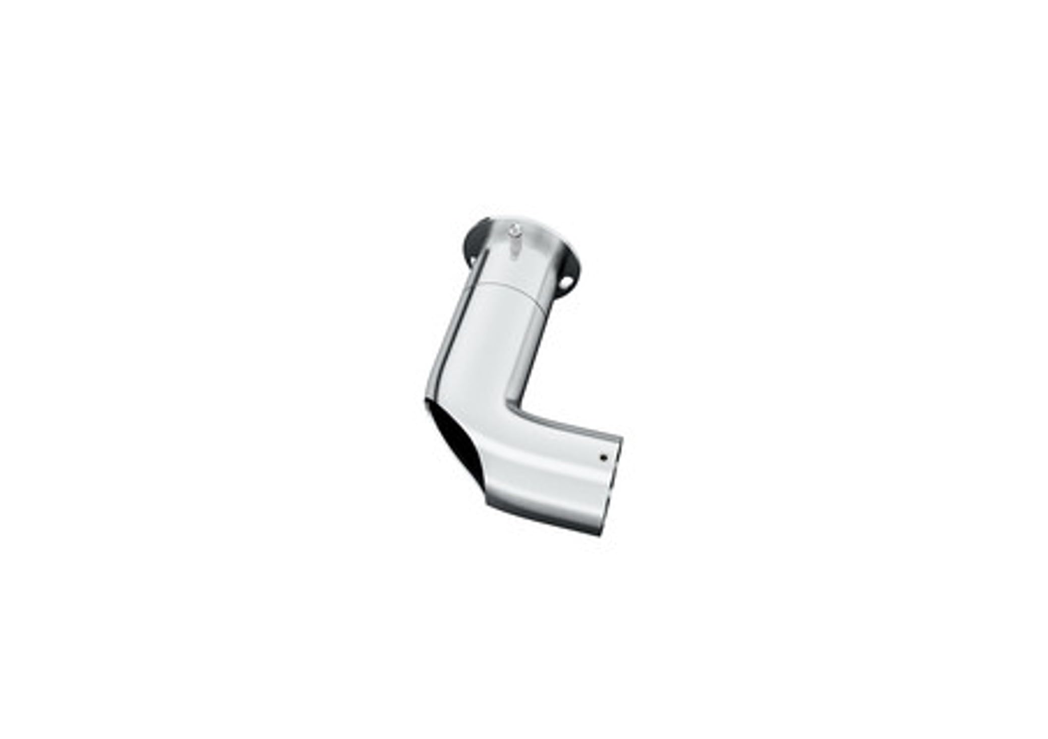 28mm Room Darkening Corner Bracket for Curtain Poles - Satin Silver