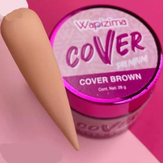 wapizima nails premium cover Brown acrylic 2oz jar miniatura 2