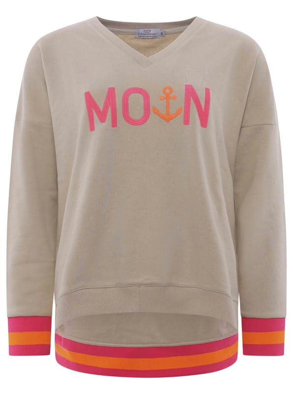 Zwillingsherz Damen Pullover Hoodie Sweatshirt Pulli Hoody mit Kapuze Damenbekleidung Herbst Übergangspullover Moin Hoodie Kapuzenpullover Wintermode Frauen