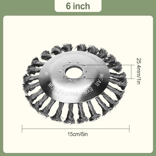 10 inch Steel Edge Pro Grade Trimmer Set Blade Head for Lawn Mower - Moss Grass Rust Removal
