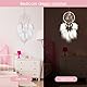 Nice Dream Traumfänger mit LED Licht, Handgemachte Dreamcatcher mit Federn, Maiden Zimmer Schlafzimmer Romantische Dekoration, für Wandbehang Wohnkultur Ornamente Handwerk Weiß
