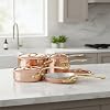 Mauviel M'Heritage M'250 B 10-Piece Cookware Set, Brass Handles, Made In France #1