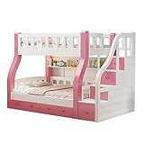 [Cajón de almacenamiento] Compuesto por dos cajones, no importa cuántos juguetes tenga tu hijo, no tienes que preocuparte por no tener un lugar donde ponerlo. Combinado con la estructura estable de la cama alta y baja, la capacidad de carga es fuerte y puede estar tranquilo con su corazón. El procesamiento aerodinámico y elegante, el diseño general del arco tiene una afinidad única, evita golpes, protege a los niños