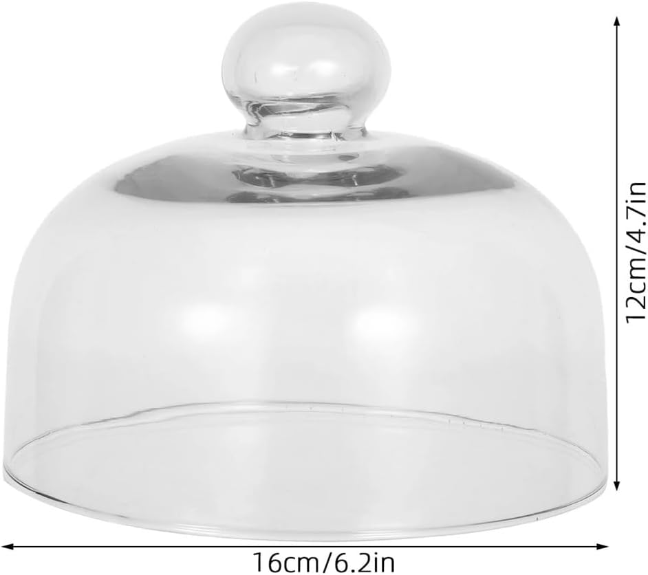 16Cm Microwave Glass Splatter Cover Transparent Heat-Resistant Lid