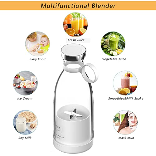 Otpeir Personal Size Blender, Portable Blender, Battery Powered Usb Blender (White) #TOP4