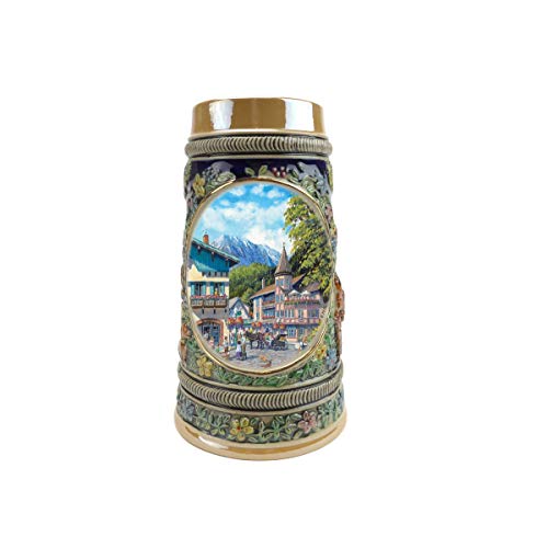 Beer Stein “Summer In Germany” Beer Mug by E.H.G (#1 in Collection of Four Steins) | .55 Liter