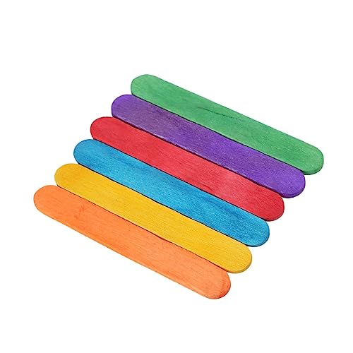 LIFKOME 50Pcs DIY Wooden Craft Sticks Ice Cream Sticks for Creative Projects Art and Building Models Timber Sticks for Fun Activities