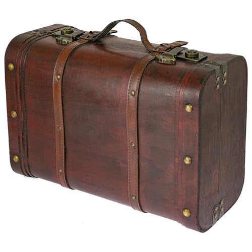 HMF 6412-145 Coffre au trésor en bois | Coffre vintage...