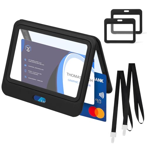 【Ampia applicazione】Il porta tessere verticale è adatto per tessere identificative dei dipendenti, biglietti da visita, carte di credito, tessere associative, tessere della biblioteca, carte d'identità degli studenti, tessere di trasporto, passaporti, ecc. Perfetto per personale ospedaliero, infermieri, medici, impiegati, insegnanti, impiegati, studenti, agenti di polizia, personale delle conferenze e altro ancora.